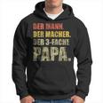 'Der Mann Der Macher Der 3 Drei Papa' Kapuzenpullover