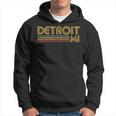 Detroit Michigan Mi Retro Vintage 60'S 70'S 80'S Hoodie