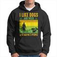 I Like Dogs And Weed And Maybe 3 People Vintage Stoner Hoodie
