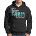 Eat Sleep Farm Repeat For Farmers And Tractors Hoodie