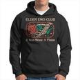 Elder Emo Club It Was Never A Phase Skeleton And Rose Quote Hoodie