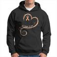 Faith Hope Love Peach Ribbon Uterine Cancer Awareness Hoodie