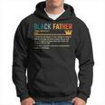 Fathers Day Black Father Definition African American Dad Hoodie
