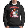 Firecorn Firefighter Unicorn With Red Fireman Helmet Fire Hoodie