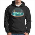 Flat EarthMap Model Globe Conspiracy Believer Hoodie