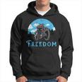 Freedom Old School Motorcycle Rider Retro Hoodie