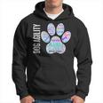 Fun Dog Agility Dog Agility Word Cloud Paw Shape Hoodie