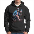 4Th Of July Bigfoot Sasquatch American Flag Patriotic Hoodie