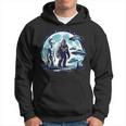 Bigfoot Sasquatch Alien Ufo Spacecraft Full Moon Hoodie