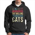Cat Shy Person Cat Lover Introvert Cat Hoodie