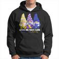 Gnomies Bladder Cancer Awareness Month Purple Ribbon Hoodie