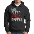 Martial Ninja Costume Eat Sleep Ninja Repeat Hoodie