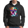 Multicolor English Bulldog Face Hoodie