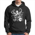 Octopus Playing Drums Drummer Musician Band Drumming Hoodie