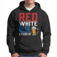 Patriotic Beer Red White Blue & Cold Beer Too Hoodie