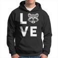 Raccoon Face Animal Lover Cute I Love Raccoons Hoodie