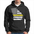 Georgia Thin Gold Line Flag Hoodie