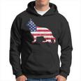 German Shepherd American Flag 4Th Of July Dog Hoodie