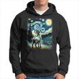 Goat Star Gazer Artistic Van Gogh Style Starry Night Goat Hoodie