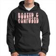 Groovy Bachelorette Bridal Bride Party Boozed And Confused Hoodie