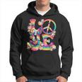 Groovy Love Peace Sign Hippie Theme Party Outfit 60S 70S Hoodie