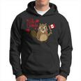 Happy Canada Day Canadian Groundhog Flag Hoodie