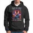 Heart Of Wolf Soul Of A Dragon Cool Dragon Wolf Warrior Hoodie