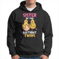Hermana De Las Gemelas De Cumpleaños Bonito Gemelos Celebre Sudadera