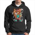 Hip Hop Teddy Bear With Squirrel Adult Hoodie