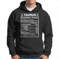 Horoscope Zodiac Sign Astrology Nutrition Facts Taurus Hoodie