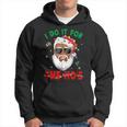 I Do It For The Ho's Christmas African American Santa Black Hoodie