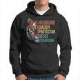Husband Daddy Protector Hero Technician Dad Father's Day Hoodie