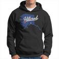 Iditarod Alaska Ak Map Hoodie