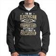 I'm An Electrician Not A Magician Lineman Vintage Hoodie