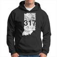 Indianapolis Carmel Lawrence Area Code 317 Indiana Hoodie