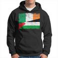 Ireland Palestine Flags Half Irish Half Palestinian Hoodie