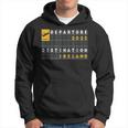 Ireland Vacation 2023 Plane Travel Destination Ireland Hoodie