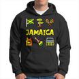 Jamaica Icons Jamaican Flag Love Reggae Guitar Maracas Hoodie