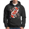 Japanese Koi Carp Fish Nishikigoi Aesthetic Cherry Blossom Hoodie