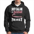 Just Call A Christmas Beast With Cute Candy Cane Hoodie