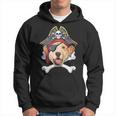 Labrador Pirate Jolly Roger Flag Skull Crossbones Hoodie