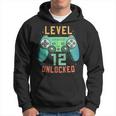 Level 12 Unlocked 12Th Birthday Gamer 12 Year Old Boys Hoodie