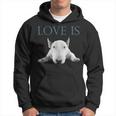 Love Is Bull Terrier Hoodie