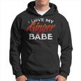 I Love My Ginger Babe Red Head Hair Cute Wife Hoodie