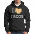 I Love Tacos 2 Tacos Make A Heart Taco Mexican Foodie Hoodie