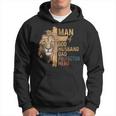 Man Of God Husband Daddy Protector Hero Lion Father's Day Hoodie