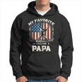 Mein Lieblings-Baseballspieler Nennt Mich Papa American Flag Dad Kapuzenjacke Kapuzenpullover