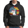 Memorial Day Fathers Vintage Usa Unicorn 4Th Of July Hoodie