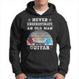Musician Man Never Underestimate An Old Man With A Guitar Hoodie
