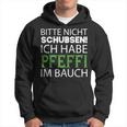 Nicht Schubsen Pfeffi Bauch Hoodie - Schwarz, Spaßiges Tee